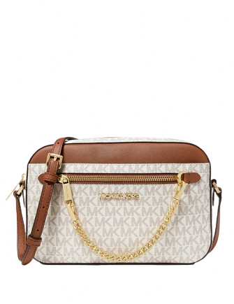 Michael Kors Jet Set Vanilla Chain Crossbody Bag