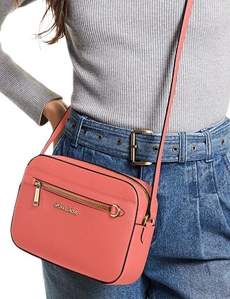 Jet set large saffiano leather crossbody bag hotsell