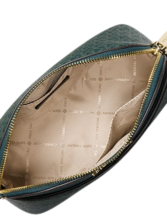 Michael Kors, Bags, Michael Kors Jet Set Travel Medium Logo Dome  Crossbody Satchel Bag Flame Color