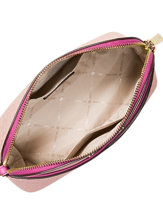 Michael Kors Jet Set Travel Medium Logo Dome Crossbody Bag in Pink - One Size