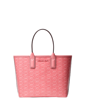 Michael Michael Kors Bags | Michael Michael Kors Jodie Small Logo Jacquard Tote Bag - Grapefruit | Color: Pink | Size: Os | Markitascloset's Closet