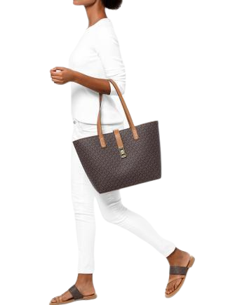 Michael Michael Kors Karson Signature Carryall Tote Brown