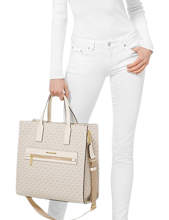 Michael Kors Bags | Michael Kors Kenly Tote | Color: Cream | Size: Large | Amandakinder84's Closet