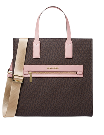 Michael Kors Bags | Michael Kors Large Kenly Tote Bag | Color: Brown/Pink | Size: Large | Comein_Clutch's Closet