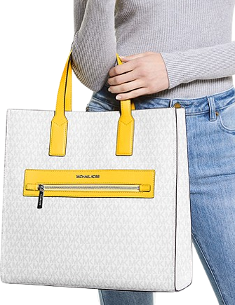 Kenly Large Signature Logo Tape Tote Bag