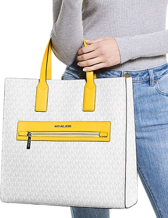 Michael kors 2025 logo tape bag