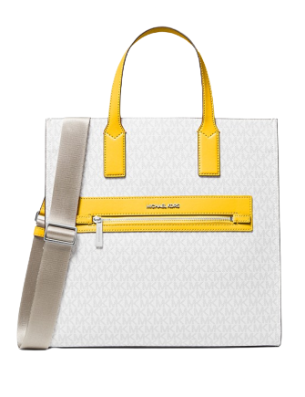 Michael Kors The Michael Large Graphic Logo Clear Tote Bag In