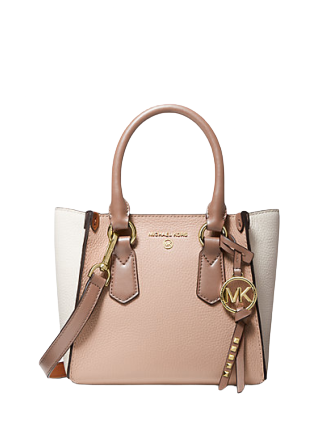 Michael Michael Kors Kris Small Color Block Pebbled Leather