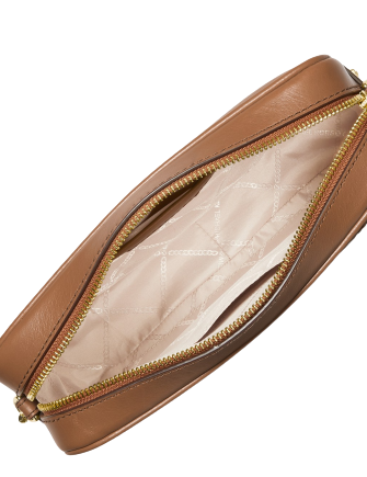 Michael kors large sales woven leather pouch