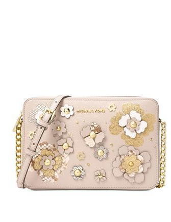 Michael Michael Kors Large Jet Set Floral Embellished Crossbody