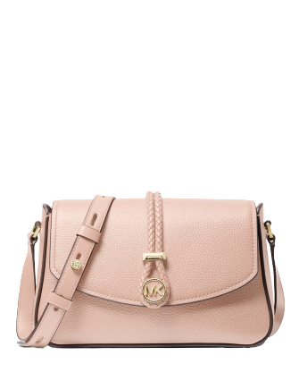 Michael kors selby crossgrain 2025 leather messenger