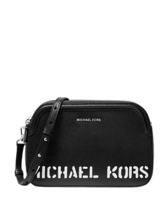 Michael Michael Kors Large Double Zip Crossbody - Black