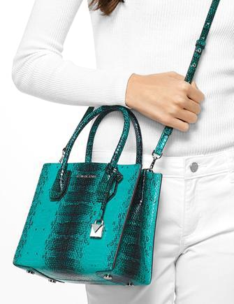 Michael kors 2025 snakeskin mercer