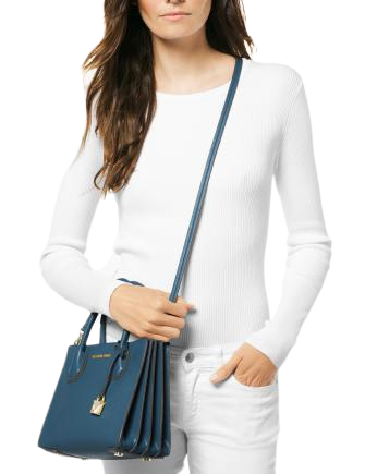 Michael Michael Kors Mercer Medium Accordion Tote - White