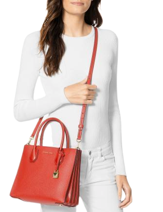 Michael Michael Kors Mercer Small Leather Accordion Tote Brixton