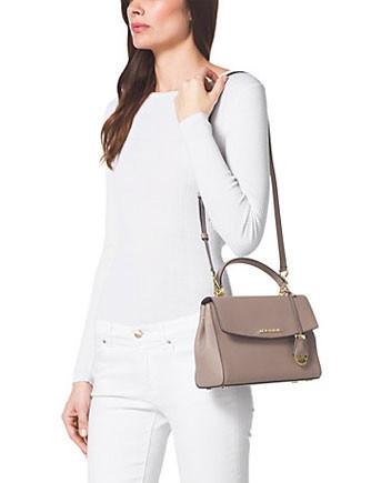 Bag Review ♡ Michael Kors Ava Small Saffiano Leather Satchel