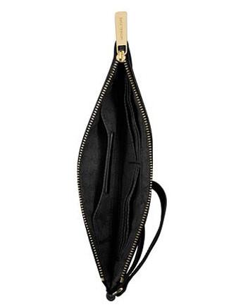 Michael Michael Kors Bedford Large Pebbled Leather Zip Top Clutch