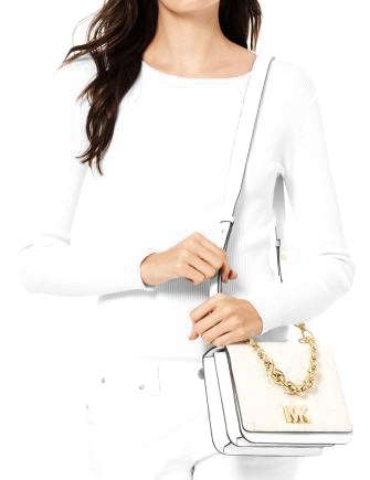 Michael Michael Kors Mott Metallic Deco Chain Swing Shoulder Bag