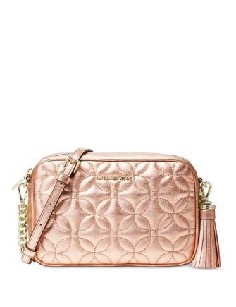 Michael michael kors 2025 quilted floral camera bag