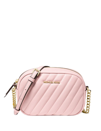 Quilted Pink Large Crossbody Bag