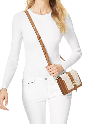 Michael Michael Kors Signature Charm Triple Gusset Crossbody