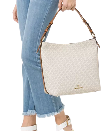 Michael Michael Kors Signature Lucy Medium Hobo Shoulder Bag