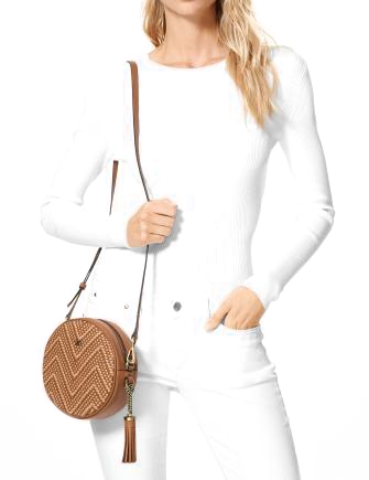 Michael kors canteen bag white hot sale