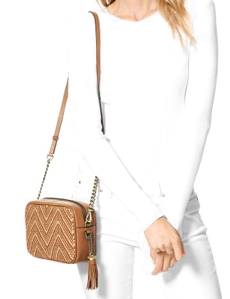 Michael kors chevron bag deals