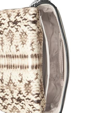 Michael Kors Cream/Black Leather and Python Effect Leather Half