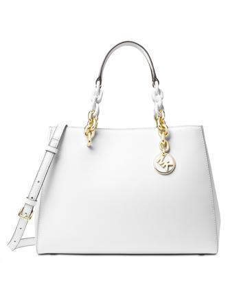 Leather Purse Michael Kors Cynthia Medium Saffiano Leather Satchel