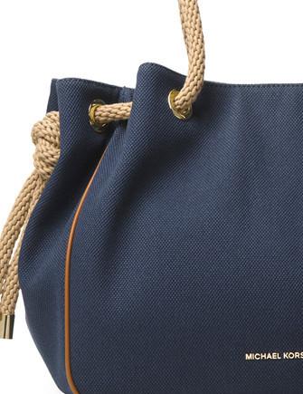 michael kors navy blue shoulder bag