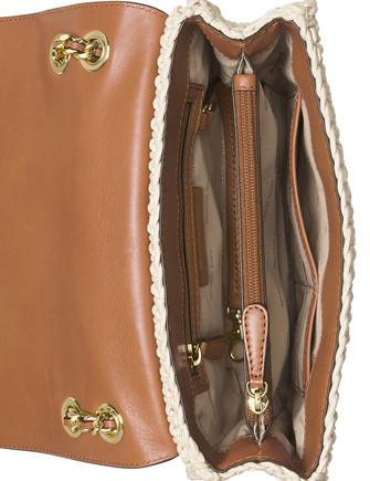 Michael Michael Kors Flora Applique Sloan Large Chain Shoulder Bag