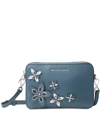 Michael kors top blue flower purse