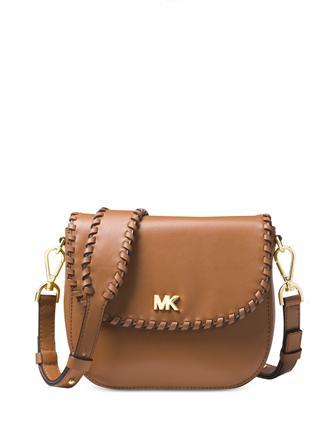 Michael Kors Acorn Half Dome Leather Crossbody Bag