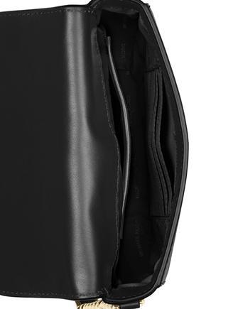 Michael kors half shop dome crossbody bag black