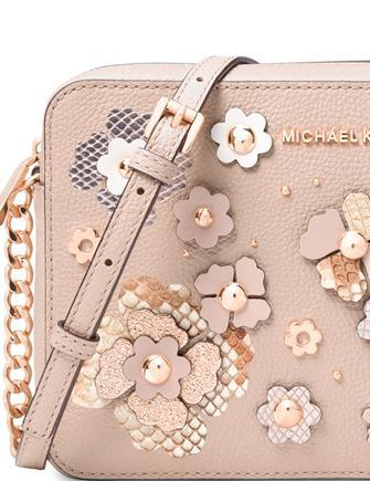 Michael Michael Kors Large Jet Set Floral Embellished Crossbody