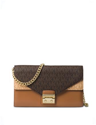 Sloan logo and sale leather chain wallet
