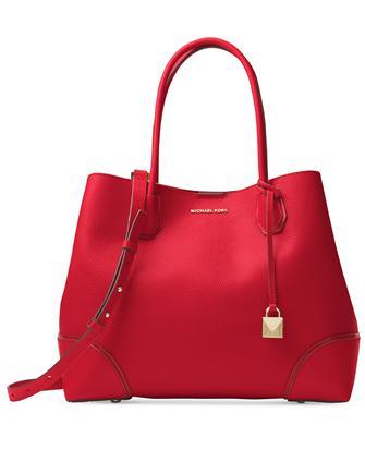 Michael Michael Kors Mercer Large Center Tote - Red