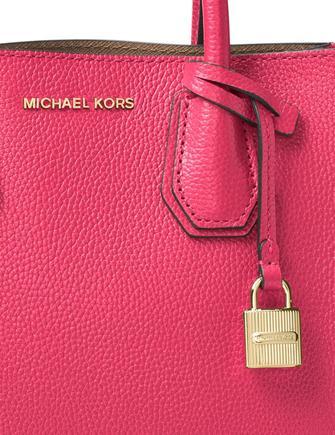 Michael Michael Kors Mercer Medium Bonded Leather Crossbody Rose Pink