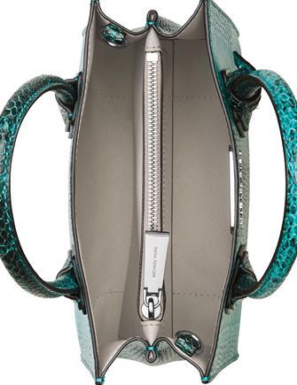 Mercer snakeskin crossbody top