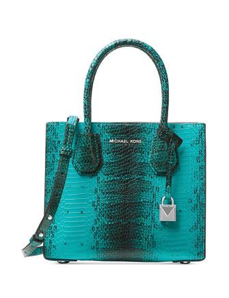 Michael Michael Kors Mercer Medium Snakeskin Crossbody Brixton Baker