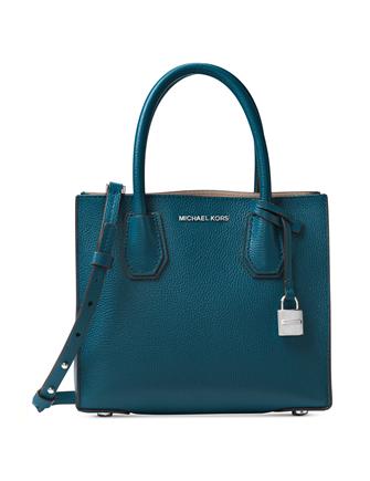 Michael Michael Kors Mercer Medium Bonded Leather Crossbody Brixton Baker