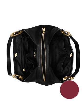 Michael Michael Kors Large Raven Leather Shoulder Tote