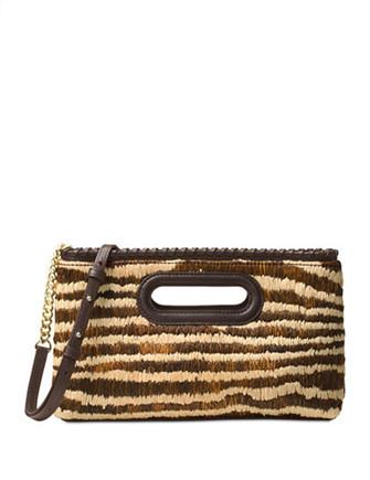 Michael Michael Kors Rosalie Large Woven Clutch