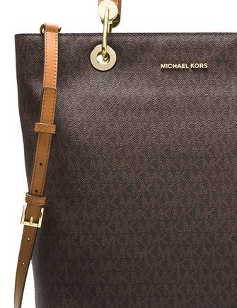 MICHAEL Michael Kors Large North/South Leather Messenger Bag