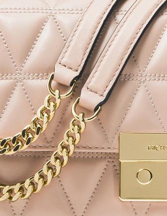 Michael Kors, Bags, New Michael Kors Pink Quilted Leather Chain Bag