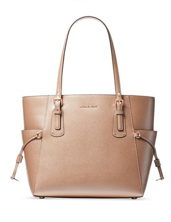 Voyager small crossgrain leather tote cheap