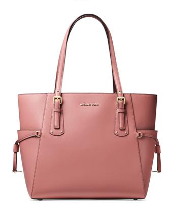 Michael kors voyager east west crossgrain leather tote 2025