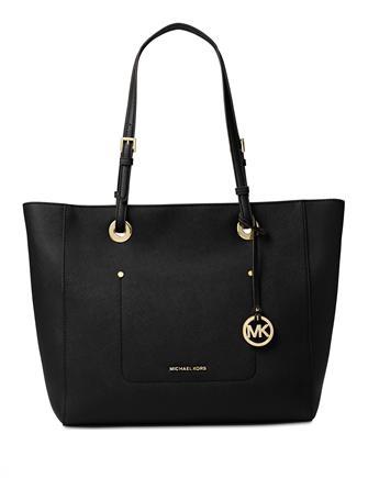 Michael kors east west top zip tote top