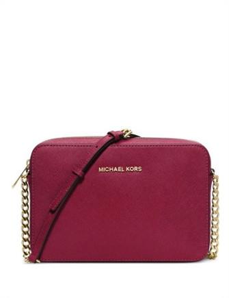 Michael Kors Jet Set Large Crossbody Bag - Fuschia